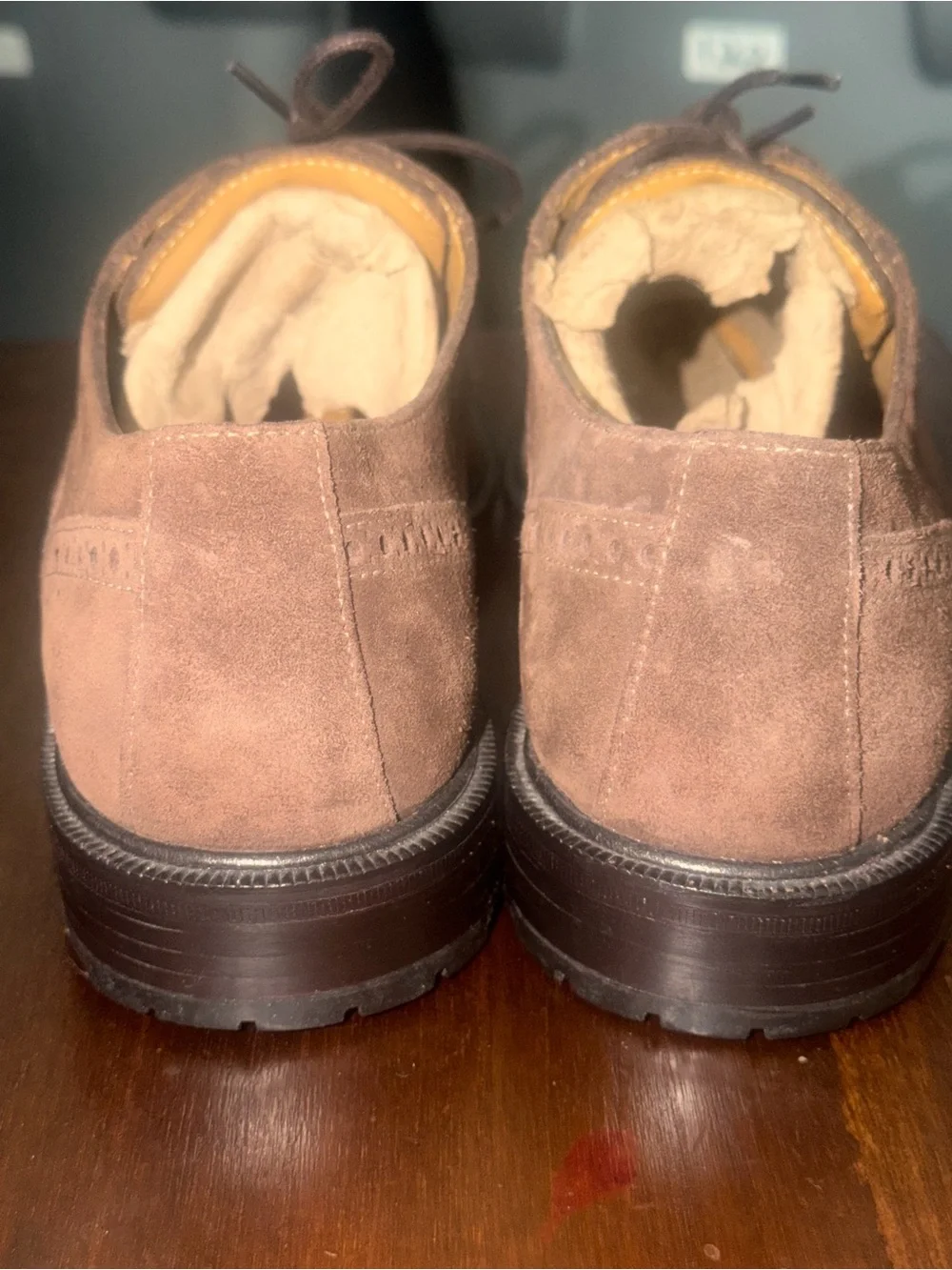 Cole Haan Brown Suede Wingtip w/Nike Air SZ 8 Oxfords(126)